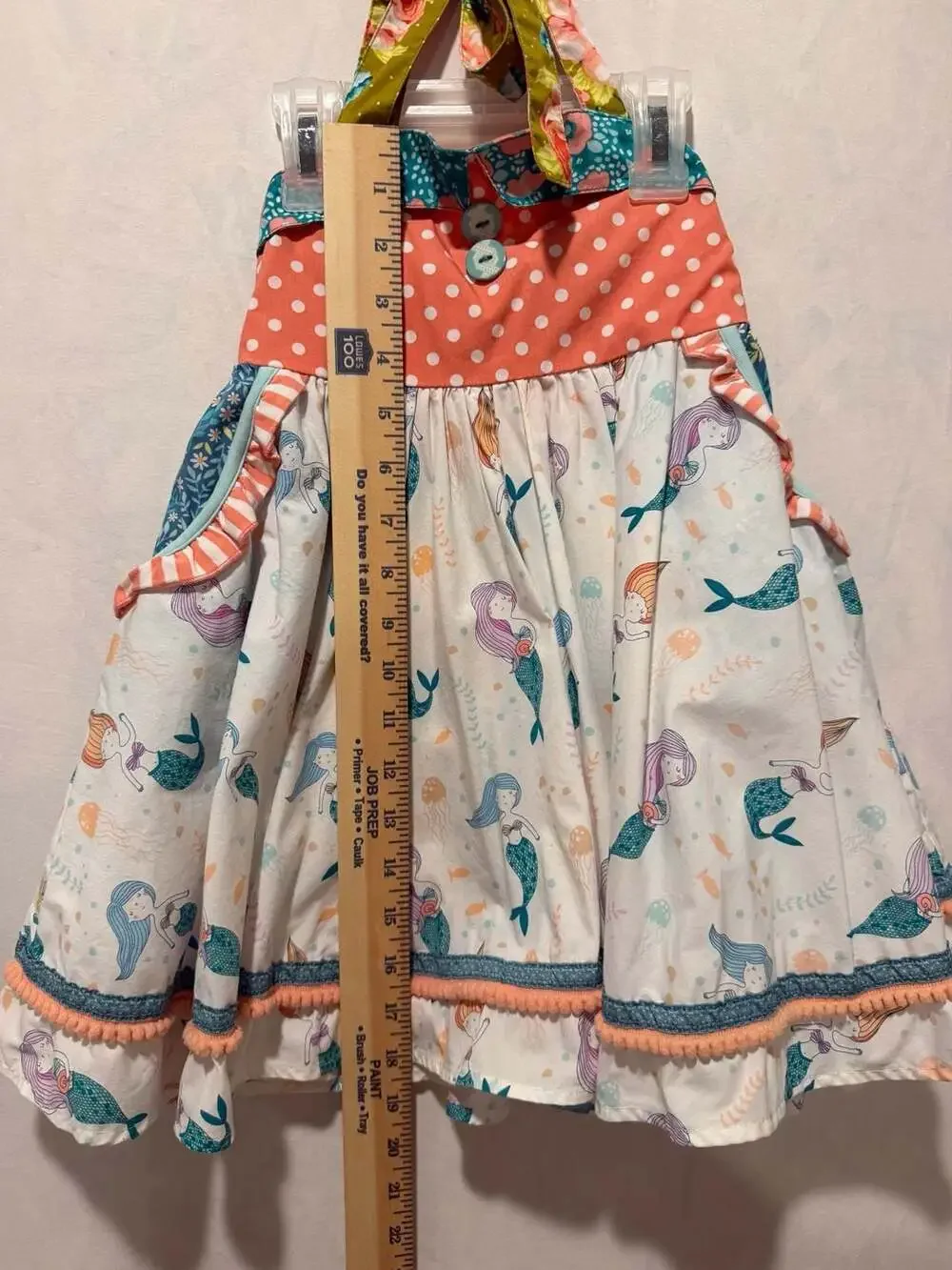 Wildflowers Mermaid Print Halter Knot Dress